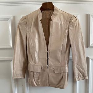 Lamb skin leather jacket